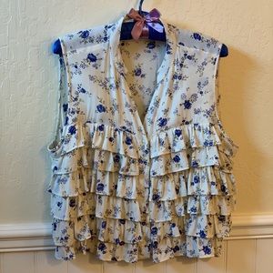 River Island Floral Cropped Top